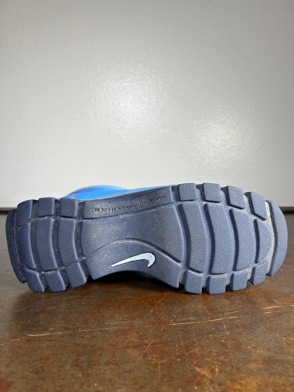 Nike Kids Blue Zip Winter Boots with Silver Swoosh - Picture 13 of 15